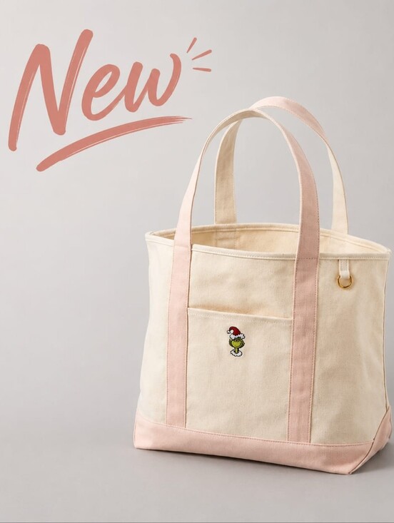 American Eagle Outfitters Handbags - NWT!!! Grinch Canvas Tote Bag 100% Cotton - American Eagle